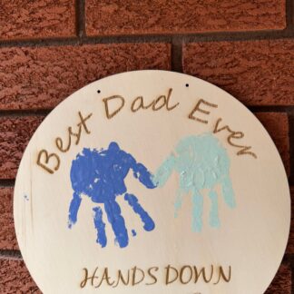 Personalized "Best Dad Ever" Wooden Sign