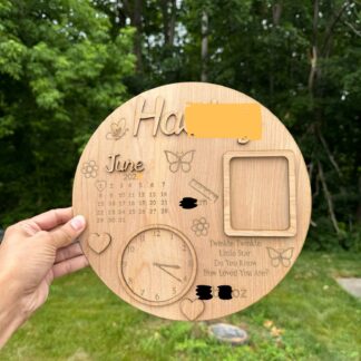 Personalized Wooden Baby Keepsake Sign – Custom Birth Details