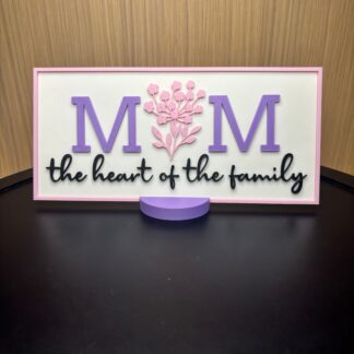 Mom – The Heart of the Family |Sign